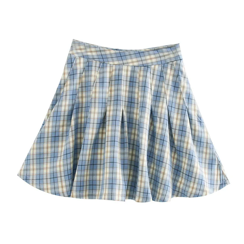 Women's Floral Print High Waist Skirt Checkered Fashion Skirt Summer Clothing Pleated Mini Skirt Japanese-Style Short Skirt
Women's Floral Print High Waist Skirt Checkered Fashion Skirt Summer Clothing Pleated Mini Skirt Japanese-Style Short Skirt