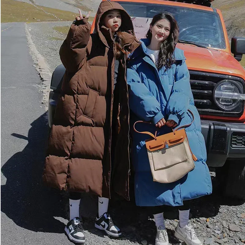 Women's Blue Down Jacket Hooded Long Cotton Clothes Winter Warm Thicken Windproof Korean Fashion Loose Oversized Coat Tops
Women's Blue Down Jacket Hooded Long Cotton Clothes Winter Warm Thicken Windproof Korean Fashion Loose Oversized Coat Tops