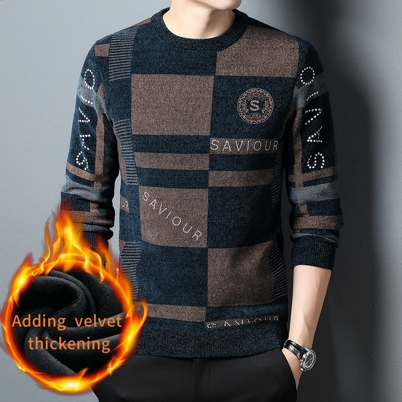Brand Men's Round Neck Printed Sweater Autumn Winter Long Sleeved Casual Knitted Pullover High-Quality Top Mens Clothing 2023
Brand Men's Round Neck Printed Sweater Autumn Winter Long Sleeved Casual Knitted Pullover High-Quality Top Mens Clothing 2023