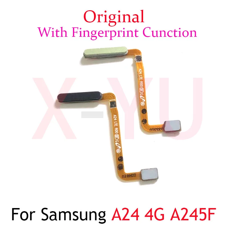 

Для Samsung Galaxy A24 4G A245F A245 Главная Кнопка Датчик отпечатков пальцев возврат питания гибкий кабель