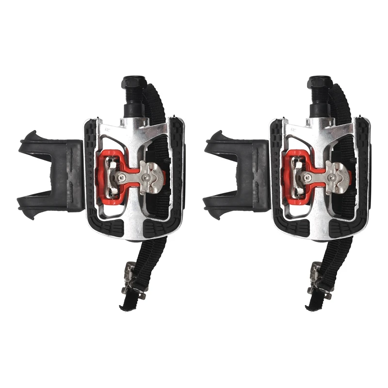 SPD Pedals For Spin Bike With Toe Cages For Shimano Clip Pedals Indoor Exercise Cycling Platform Pedals 9/16 Inch
SPD Pedals For Spin Bike With Toe Cages For Shimano Clip Pedals Indoor Exercise Cycling Platform Pedals 9/16 Inch