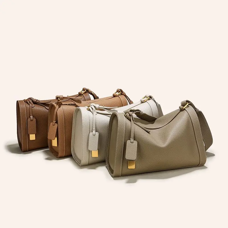 Head Layer Cowhide Boston Bag for Women's 2024 New Casual Leather High-end Feeling Niche Single Shoulder Crossbody Pillow Bag
Head Layer Cowhide Boston Bag for Women's 2024 New Casual Leather High-end Feeling Niche Single Shoulder Crossbody Pillow Bag