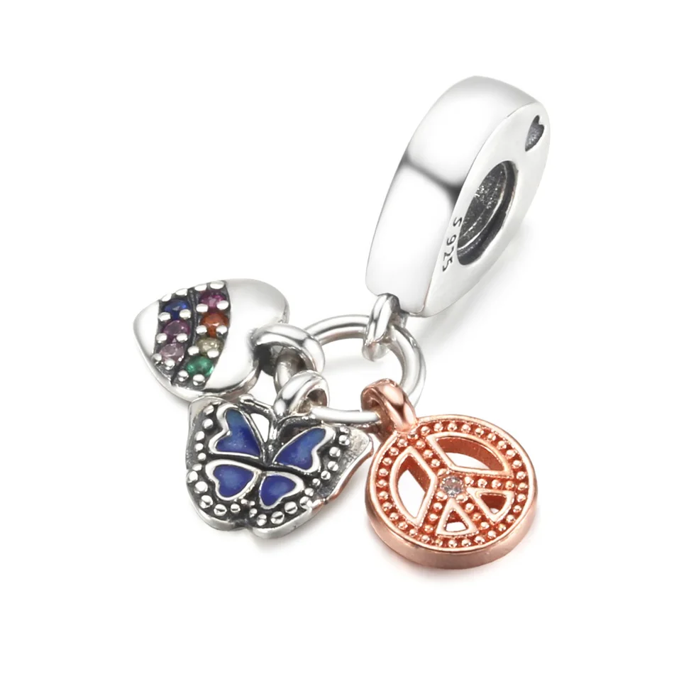 Love Freedom Peace Dangle Charm Fit Women Bracelet Bangle DIY Jewelry S925 Sterling Silver Heart Butterfly Bead Girl Lady Gift
Love Freedom Peace Dangle Charm Fit Women Bracelet Bangle DIY Jewelry S925 Sterling Silver Heart Butterfly Bead Girl Lady Gift