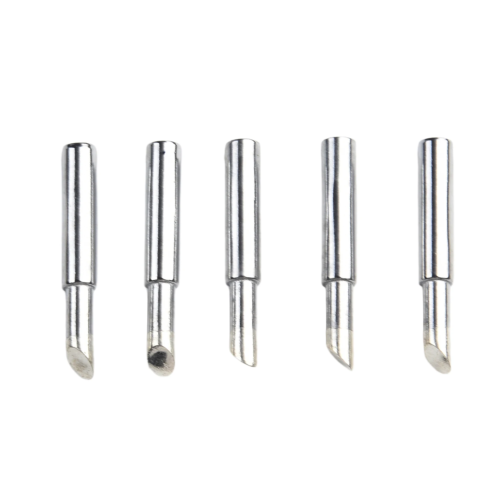 

5Pcs 900M-T-5C Silver Soldering Iron Tip For Welding Occasions Large Heat Thick Terminals Circuit Boards Soldering Tool Part