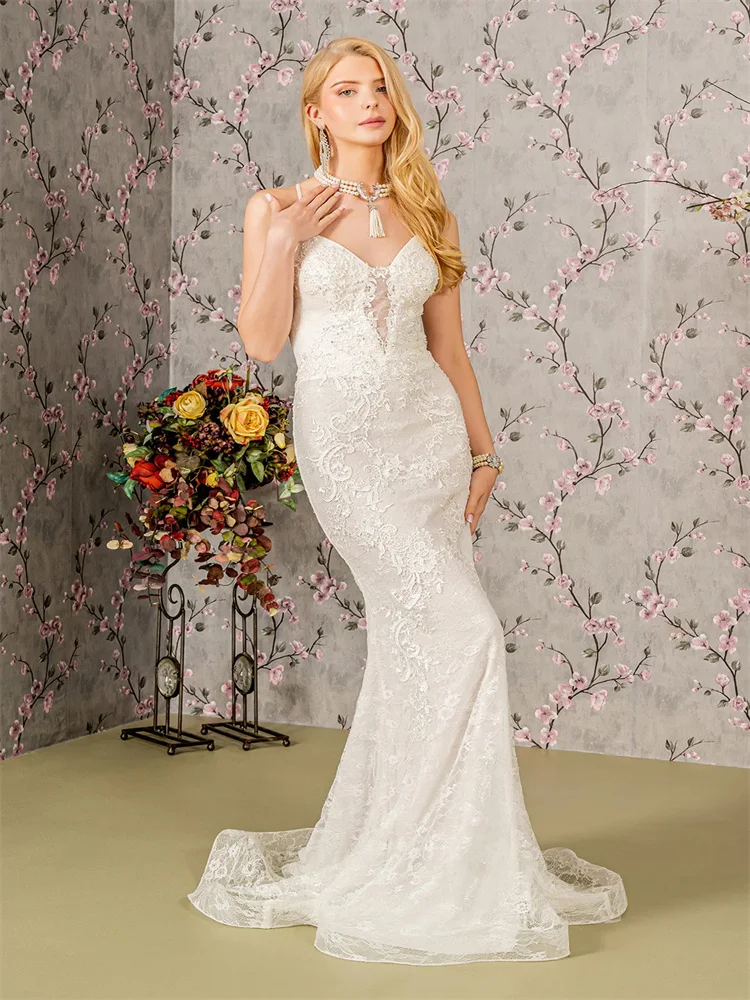 New Arrival Sleeveless Sweetheart Bodice Spaghetti Straps Wedding Dress Elegant Open Back Lace Up Sweep Train Gowns For Bride
New Arrival Sleeveless Sweetheart Bodice Spaghetti Straps Wedding Dress Elegant Open Back Lace Up Sweep Train Gowns For Bride
