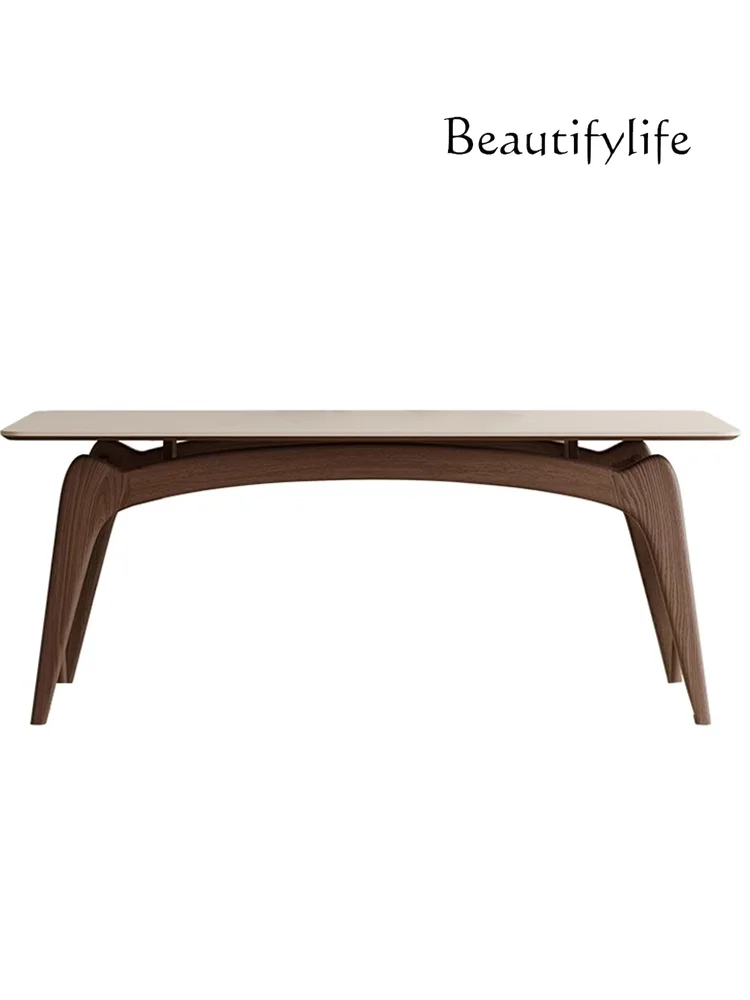 Dining Table Household Small Apartment Solid Wood Stone Plate Light Luxury Modern Simple Retro Table Cream Style Chair
Dining Table Household Small Apartment Solid Wood Stone Plate Light Luxury Modern Simple Retro Table Cream Style Chair