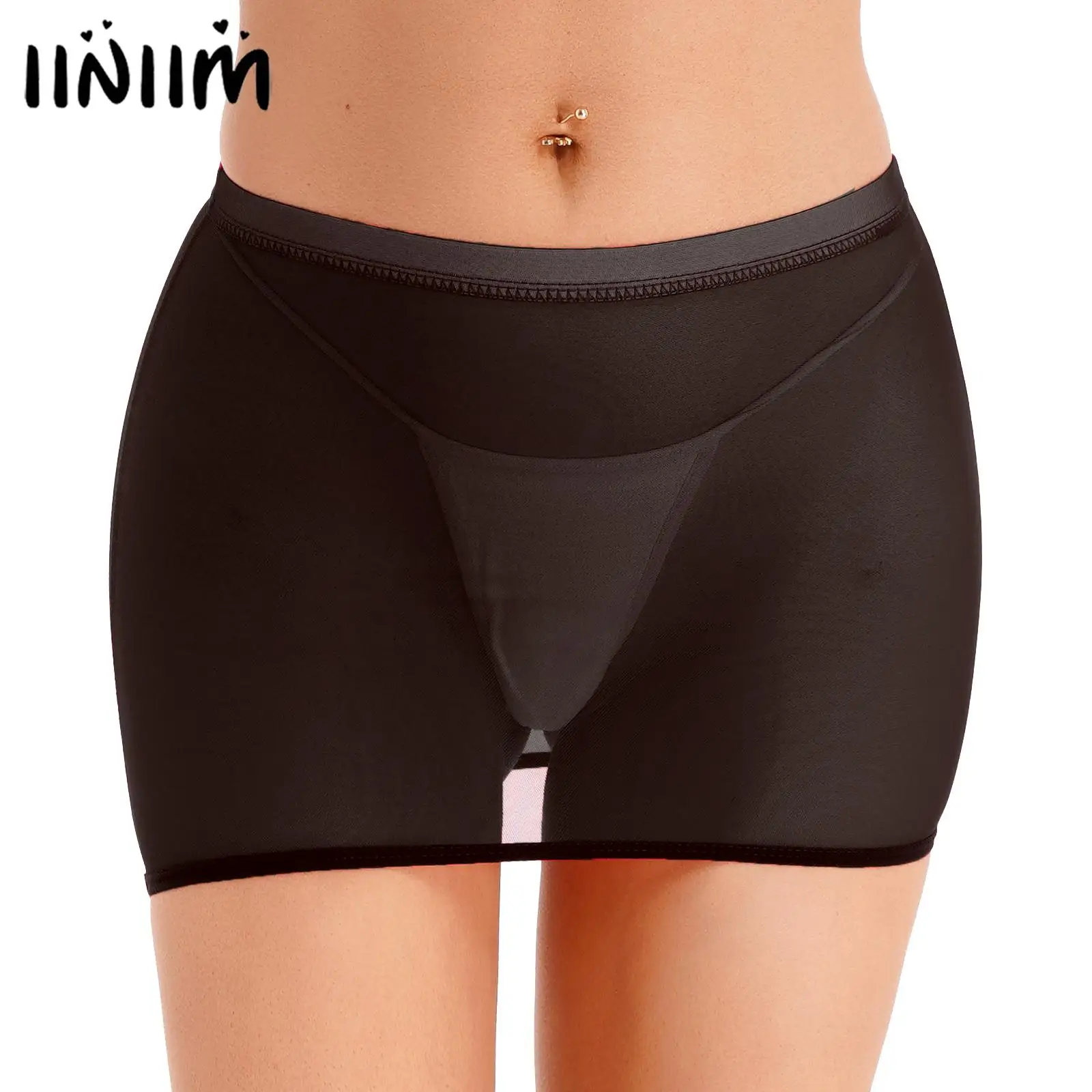 Womens See-through Mini Skirts Solid Color Low Rise Elastic Waistband Stretchy Skirt Nightwear Sexy Miniskirt
Womens See-through Mini Skirts Solid Color Low Rise Elastic Waistband Stretchy Skirt Nightwear Sexy Miniskirt