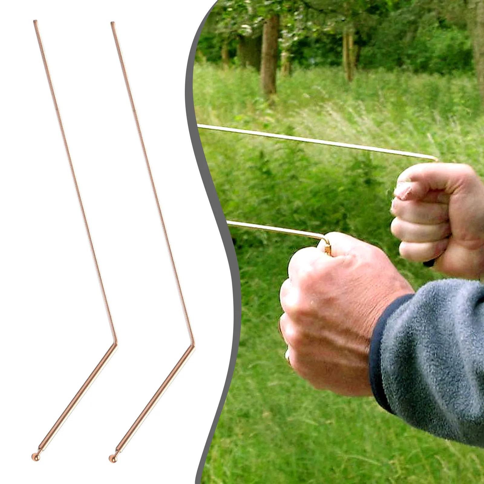 2pcs 99.9% Copper Detector Rod Metal Detector Rod For Water Treasure Finding Tools Traveling Carrying Positioning Rod
2pcs 99.9% Copper Detector Rod Metal Detector Rod For Water Treasure Finding Tools Traveling Carrying Positioning Rod