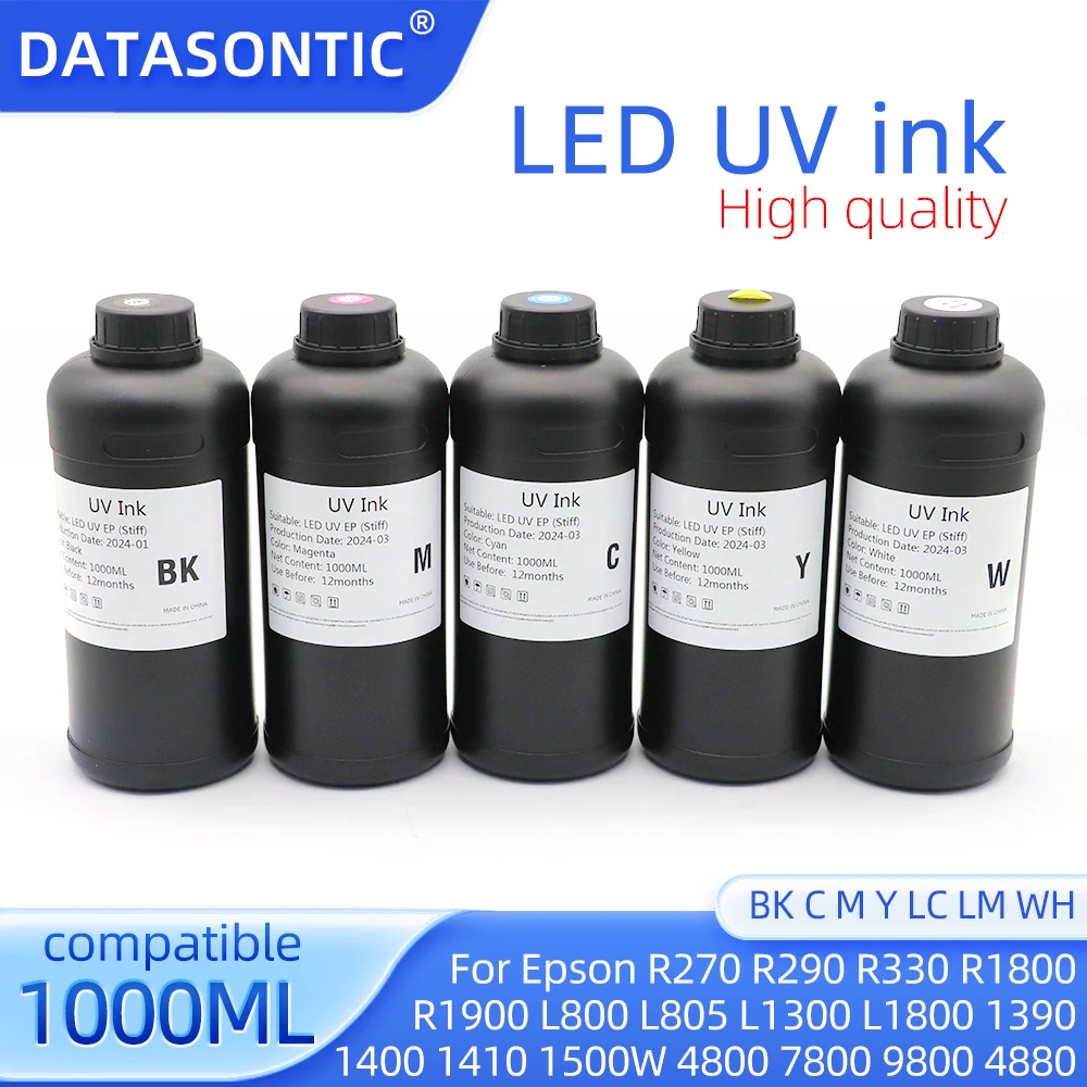 УФ-чернила 1000 мл для Epson 1390 R2000 R1900 T50 L805 L800 1800 R1390 R1800 R3000 4800 4880 7800 R290 R330, печатающая головка, светодиодные УФ-чернила
УФ-чернила 1000 мл для Epson 1390 R2000 R1900 T50 L805 L800 1800 R1390 R1800 R3000 4800 4880 7800 R290 R330, печатающая головка, светодиодные УФ-чернила