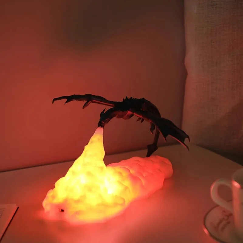 3D Printed Volcano Dragon Lamps Toy Night Light Moon Light Kids Sleep Accompany USB Rechargeable For Children Christmas Gift
3D Printed Volcano Dragon Lamps Toy Night Light Moon Light Kids Sleep Accompany USB Rechargeable For Children Christmas Gift