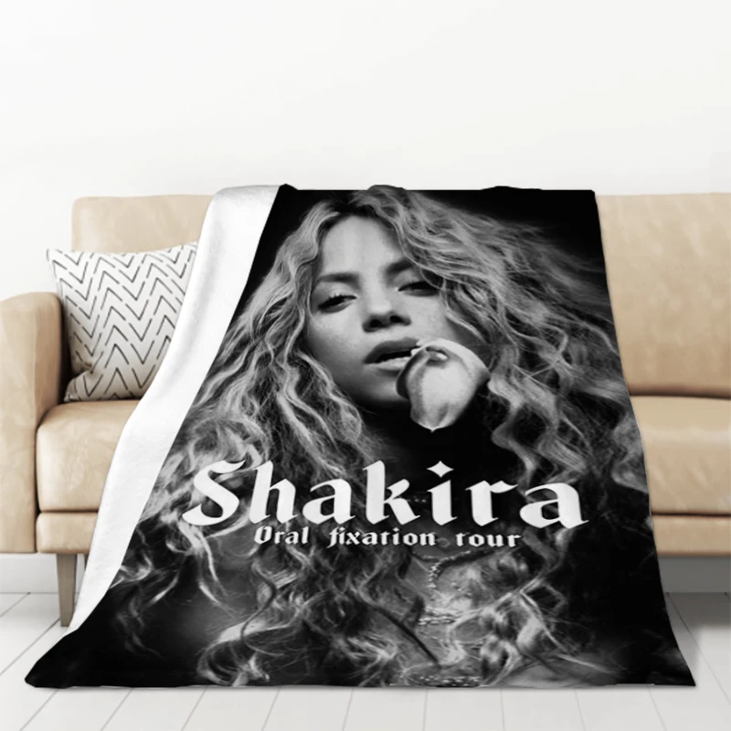 

Плед Shakira, одеяла для кровати, Плюшевые Пушистые покрывала из микрофибры, постельное белье, плед на диван, покрывало, пледы на колено, покрывала для малышей