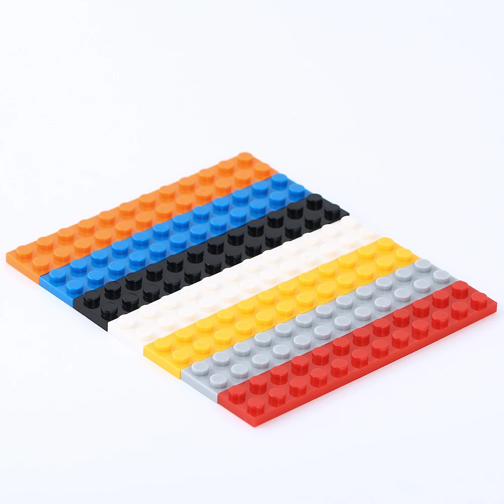 5/10/20pcs Pack Colourful Plate 2*12 Brick DIY Building Block Compatible With 2445 Toy For Children Educational Creative Gift