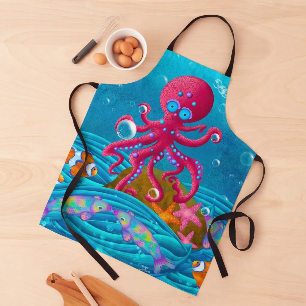 Red Octopus and Ocean Friends Apron Cute Kitchen Kitchen Tools Beauty Apron Cooking Apron
Red Octopus and Ocean Friends Apron Cute Kitchen Kitchen Tools Beauty Apron Cooking Apron