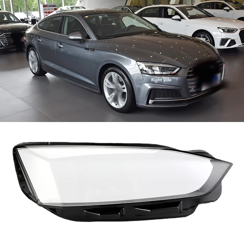 

Car Front Headlight Cover Lens Glass Headlamps Transparent Lampshade Lamp Shell Masks For Audi A5 2017-2020