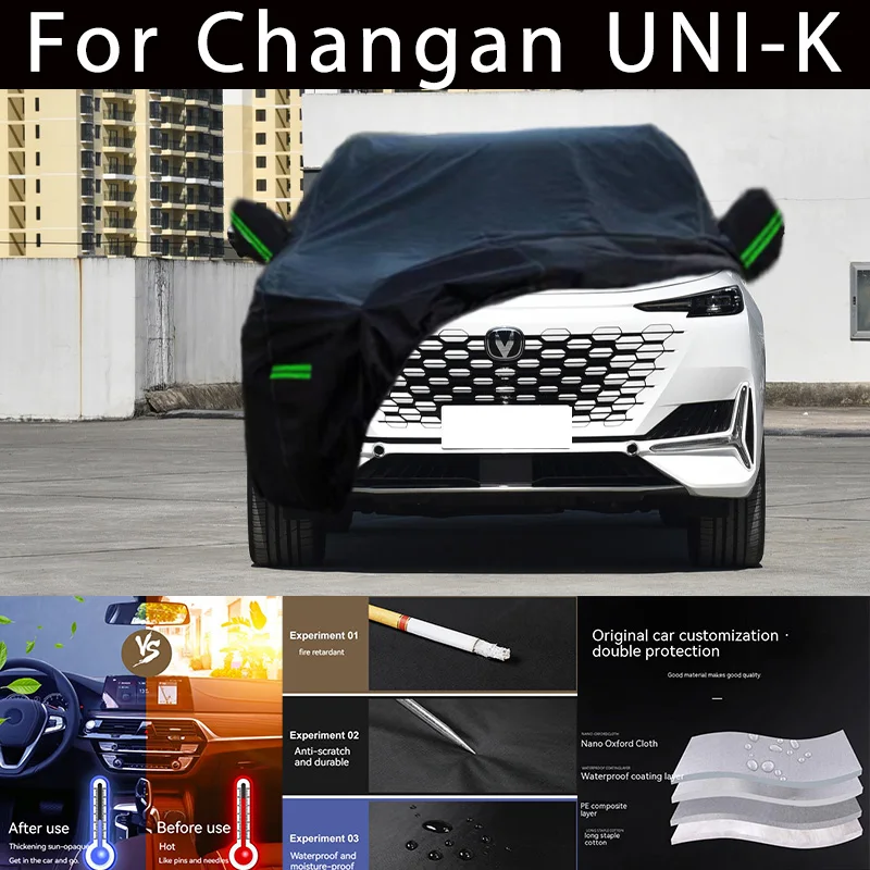 

For Changan UNI-K Outdoor Protection Full Car Covers Snow Cover Sunshade Waterproof Dustproof Exterior Car accessories