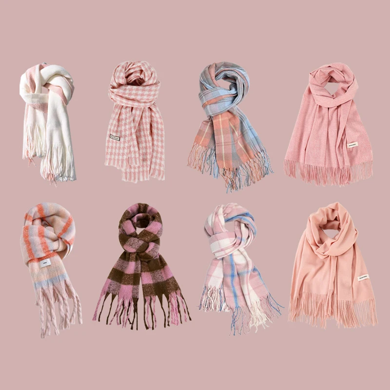 Pink Winter Scarves, for Women Pashmina Feel Shawls Wraps for Evening Dresses Large Warm Soft Scarves
Pink Winter Scarves, for Women Pashmina Feel Shawls Wraps for Evening Dresses Large Warm Soft Scarves
