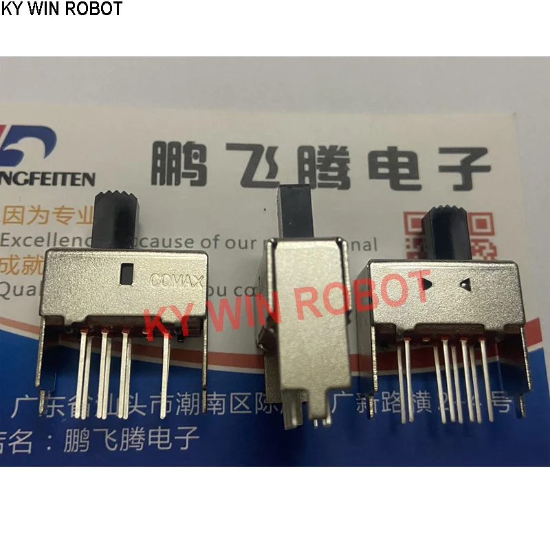 5PCS/LOTS USA SS-23E03-G9 toggle switch 8-pin 3-position vertical with fixed foot audio amplifier slide 9MM
5PCS/LOTS USA SS-23E03-G9 toggle switch 8-pin 3-position vertical with fixed foot audio amplifier slide 9MM