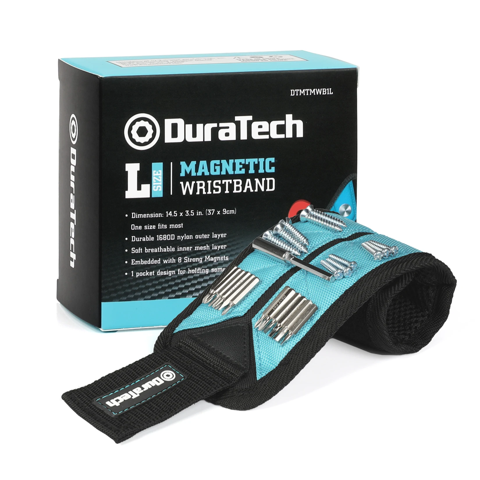 DuraTech Magnetic Wristband Tool Belts with 8 Strong Magnets and 2 Pockets for Holding Screws Nails Drill Bits DIY Handyman Gift
DuraTech Magnetic Wristband Tool Belts with 8 Strong Magnets and 2 Pockets for Holding Screws Nails Drill Bits DIY Handyman Gift