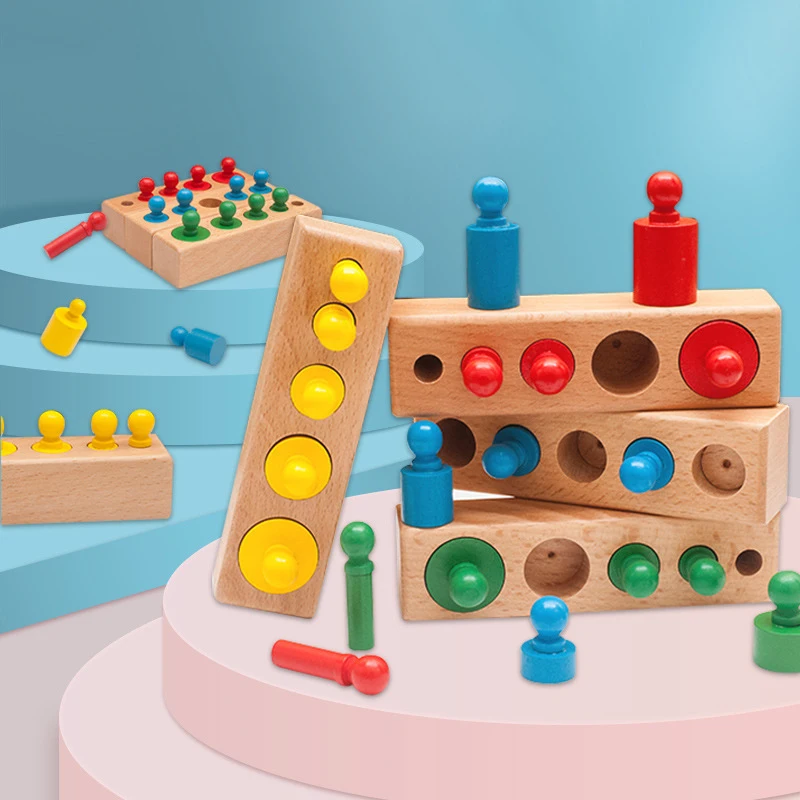 Baby Montessori Educational Wooden Toys Colorful Socket Cylinder Block Set Children Educational Preschool Early Learning Toy
Baby Montessori Educational Wooden Toys Colorful Socket Cylinder Block Set Children Educational Preschool Early Learning Toy