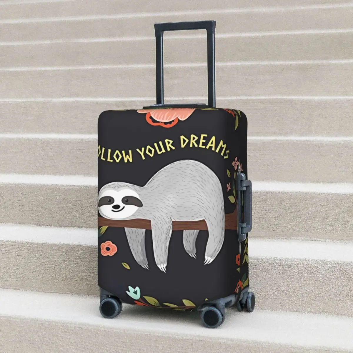 Cute Sloth Tumbler Suitcase Cover Animal Cartoon Flight Travel Elastic Luggage Supplies Protection
Cute Sloth Tumbler Suitcase Cover Animal Cartoon Flight Travel Elastic Luggage Supplies Protection
