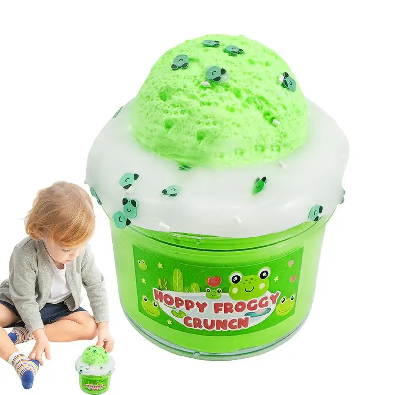 

Kids Stress Relief Toys Sludge Toy Sensory Toys Educational Toys Scented Green Frog Sludge Non-Sticky DIY Goodies Bag Toy Party