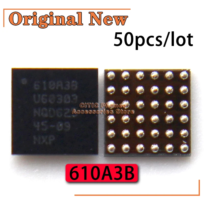 50pcs/lot New Original 610A3B 36pins U2 U4001 USB Charging Control IC Chip for Iphone 7G 7-PLUS 7P
50pcs/lot New Original 610A3B 36pins U2 U4001 USB Charging Control IC Chip for Iphone 7G 7-PLUS 7P