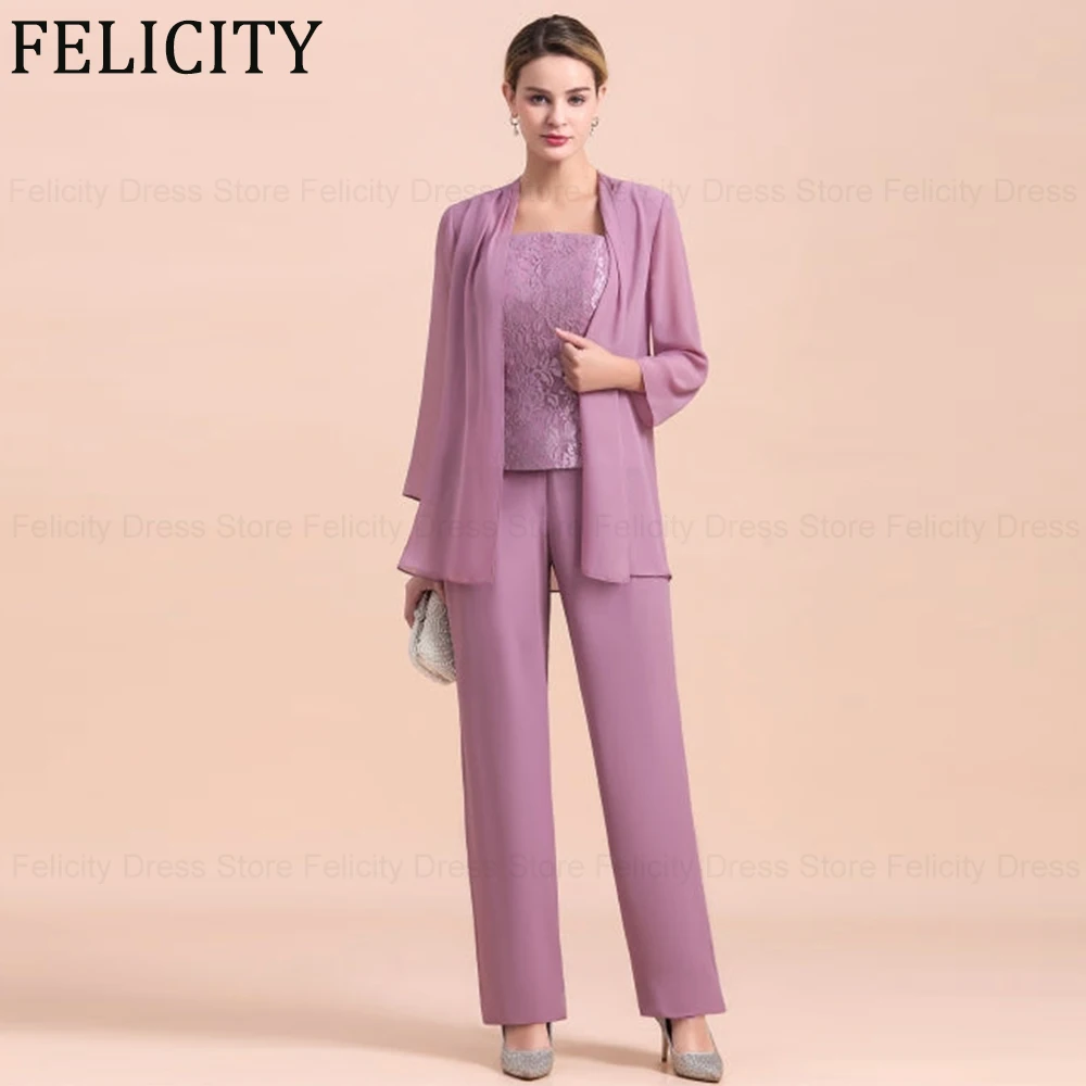 FELICITY Chiffon Lace Jumpsuit Mother of the Bride Dresses 2024 Elegant Wedding Guest Dresses Pant Suit Long Party Evening Gowns
FELICITY Chiffon Lace Jumpsuit Mother of the Bride Dresses 2024 Elegant Wedding Guest Dresses Pant Suit Long Party Evening Gowns
