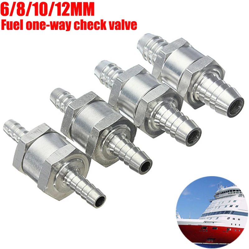General Automobile Aluminum Alloy Fuel One-way Check Valve 6/8/10/12mm Gasoline Diesel Return Check Valve Fit Carburettor
General Automobile Aluminum Alloy Fuel One-way Check Valve 6/8/10/12mm Gasoline Diesel Return Check Valve Fit Carburettor