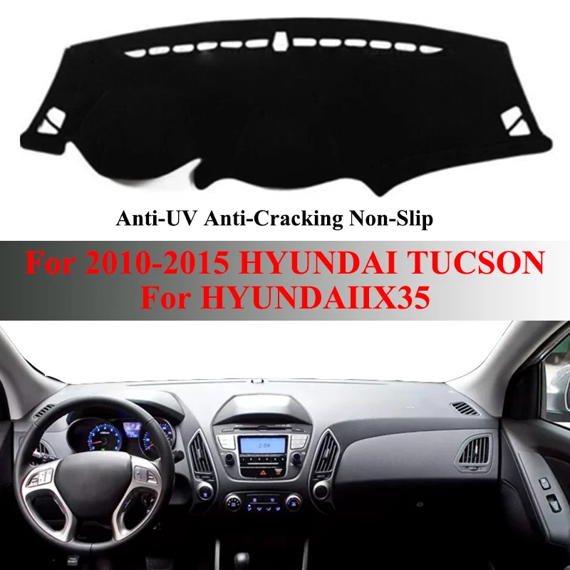 LHD коврик для салона приборной панели автомобиля для Hyundai ix35 Tucson 2010-2015, автомобильный коврик для приборной панели, искусственная Защита от УФ-излучения, противоскользящий
LHD коврик для салона приборной панели автомобиля для Hyundai ix35 Tucson 2010-2015, автомобильный коврик для приборной панели, искусственная Защита от УФ-излучения, противоскользящий