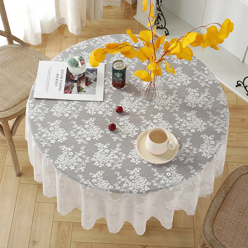 Flower Embroidery Tablecloth Round Table Cloth French Retro Table Cloth Restaurant Wedding Home Kitchen Table Cover Decoration
Flower Embroidery Tablecloth Round Table Cloth French Retro Table Cloth Restaurant Wedding Home Kitchen Table Cover Decoration
