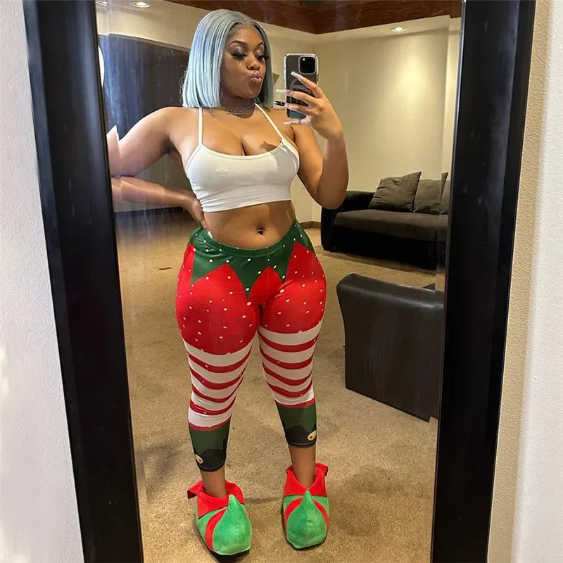 Fashion Printed Christmas Pencil Pants Women Elastic High Waist Slim Casual Streetwear Leggings Fashion Club Party Trousers
Fashion Printed Christmas Pencil Pants Women Elastic High Waist Slim Casual Streetwear Leggings Fashion Club Party Trousers