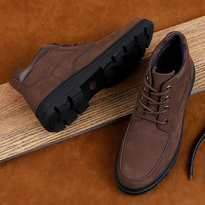 2022 Men's Winter Boots Casual Genuine Leather Shoes Male Size 37-46 High Quality Autumn Plush Waterproof Outdoor Boots For Men
2022 Men's Winter Boots Casual Genuine Leather Shoes Male Size 37-46 High Quality Autumn Plush Waterproof Outdoor Boots For Men