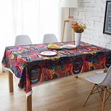 Cotton Tablecloths, Waterproof Table Covers Paradise Colorful Dining Table Coffee Table Deco 
Cotton Tablecloths, Waterproof Table Covers Paradise Colorful Dining Table Coffee Table Deco