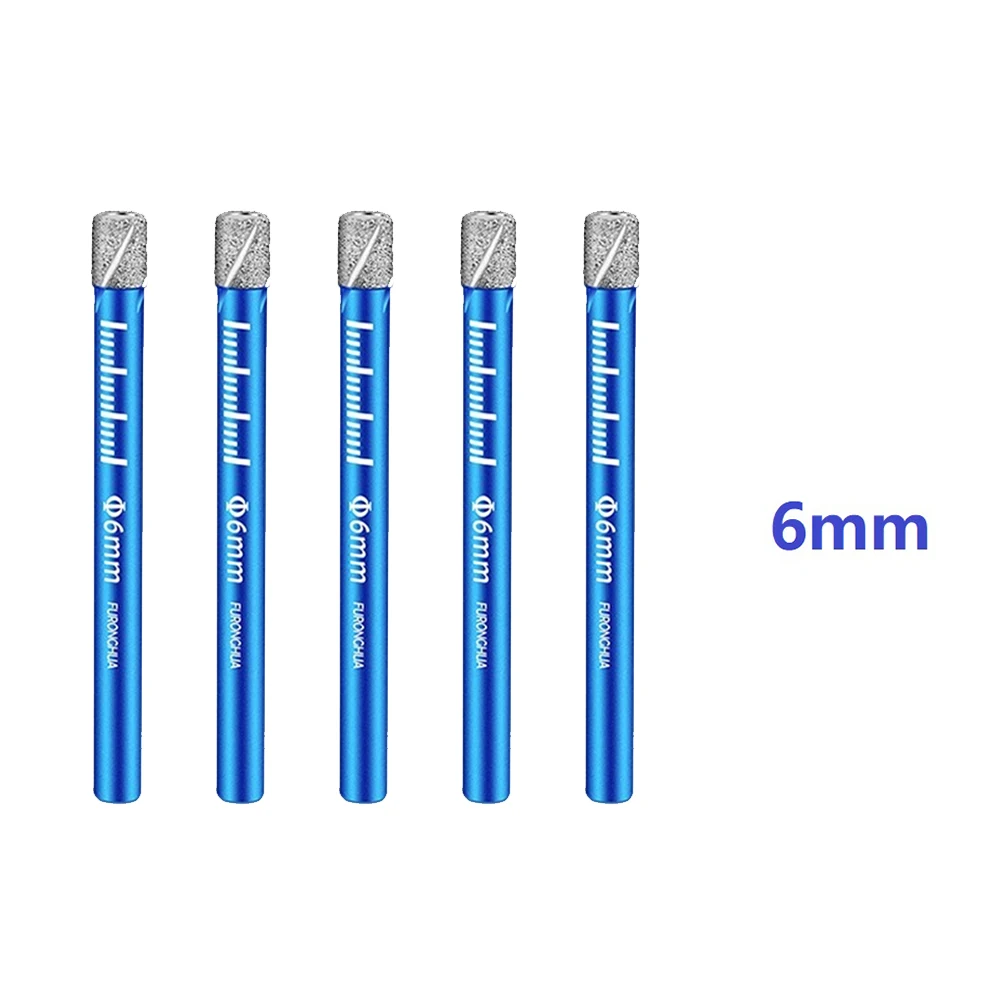 5pcs 6mm Diamond Coated Core Drill Round Shank Dry Drill For Glass Marble Granite Diamond Drilling Hole Tools Accessories
5pcs 6mm Diamond Coated Core Drill Round Shank Dry Drill For Glass Marble Granite Diamond Drilling Hole Tools Accessories