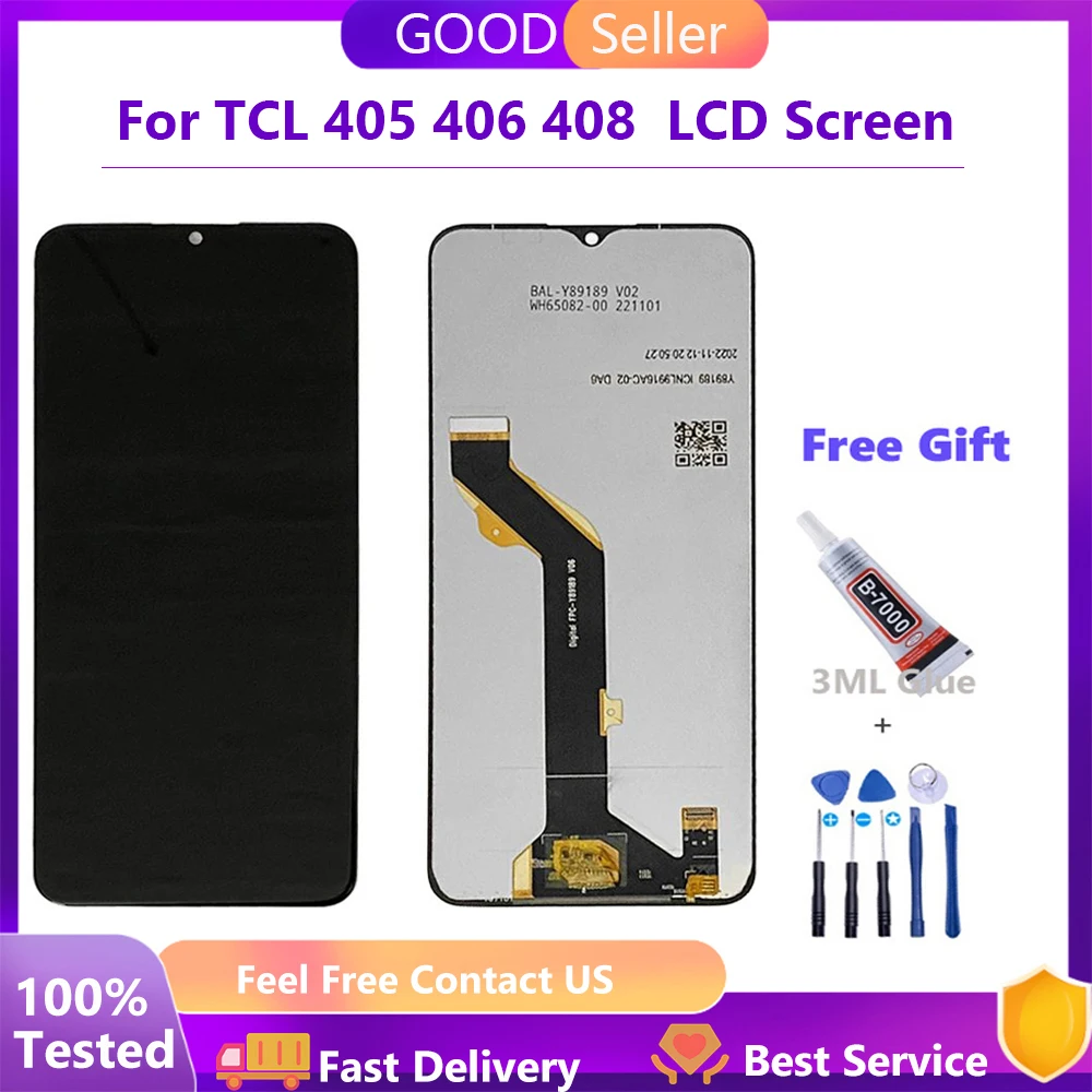 For TCL 405 406 408 T506D T506K T506U T507D1 T507A T507U T507U1 T507U2 T507J T507A LCD Display Touch Screen Digitizer Assembly
For TCL 405 406 408 T506D T506K T506U T507D1 T507A T507U T507U1 T507U2 T507J T507A LCD Display Touch Screen Digitizer Assembly