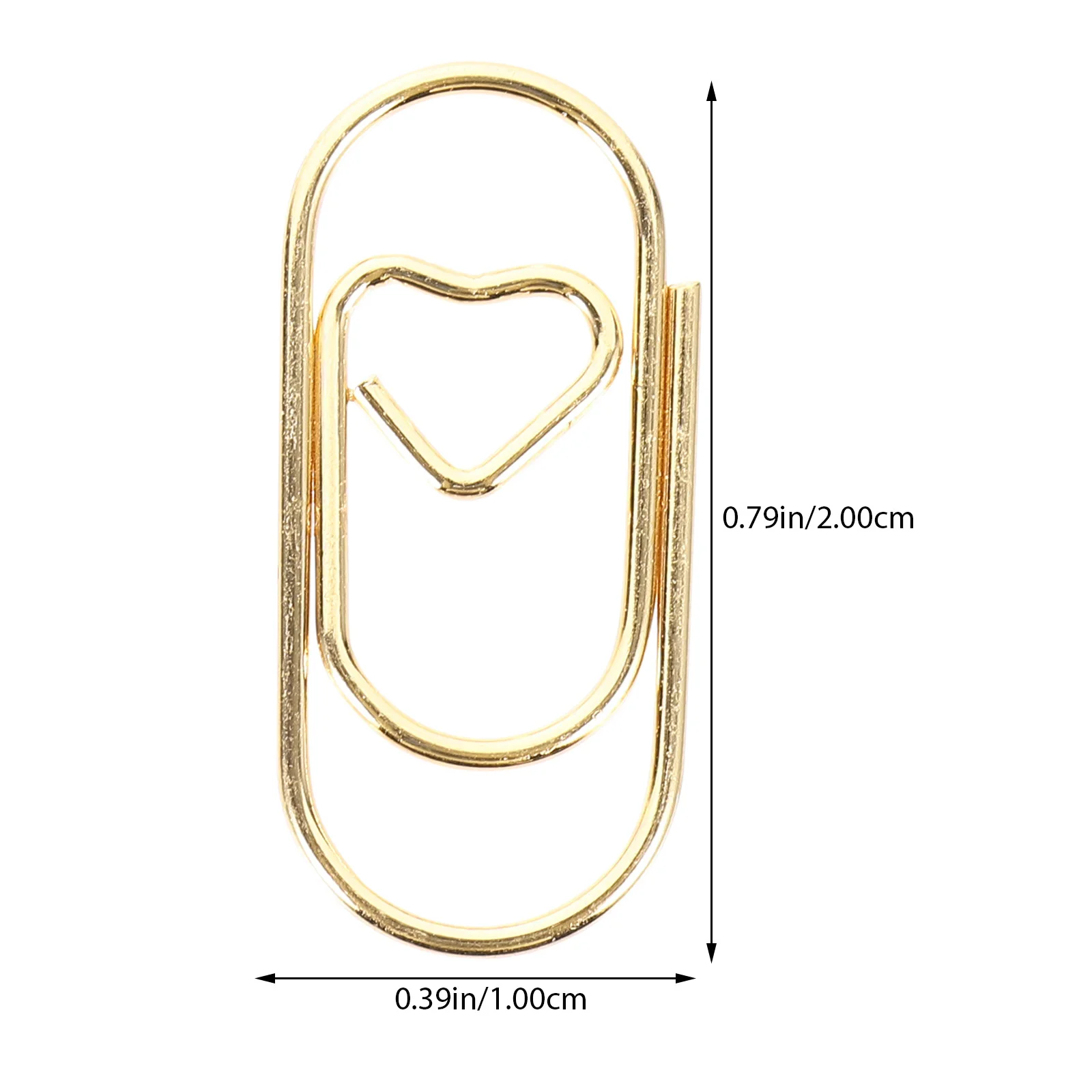 

The Paper Mini heart Rose Gold Color Clip Bookmark binder clip Office Accessories Paper Clips Patchwork Document Clip