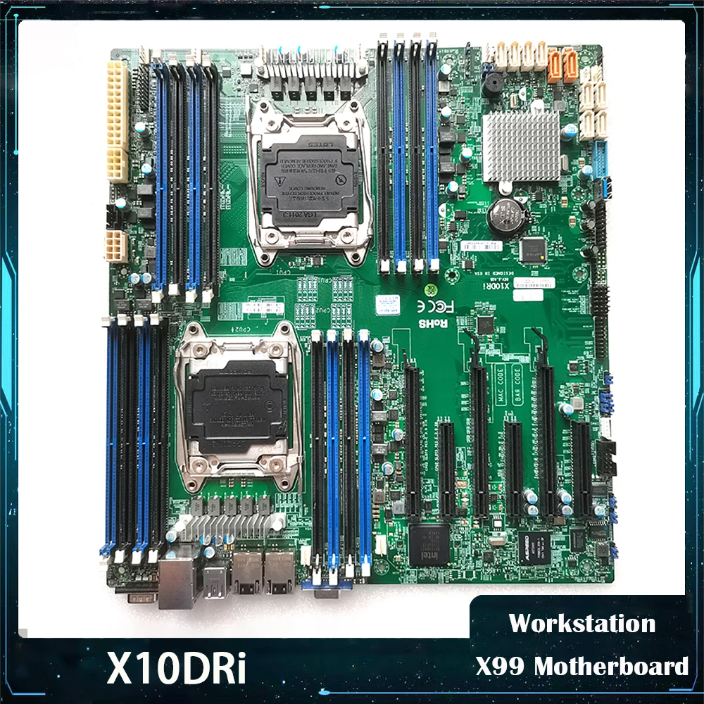 Рабочая станция X10DRi, материнская плата X99 C612 2011V3 V3 V4 M.2 DDR4, работает идеально, быстрая доставка, высокое качество
Рабочая станция X10DRi, материнская плата X99 C612 2011V3 V3 V4 M.2 DDR4, работает идеально, быстрая доставка, высокое качество