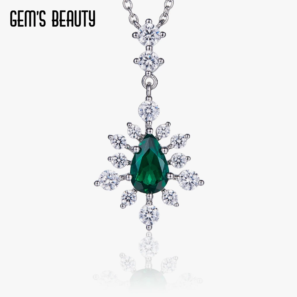 Gem's Beauty New Luxury Lab Emerald Pendant Choker Necklace 925 Sterling Silver Chain Necklaces For Women Wedding Jewelry Gifts
Gem's Beauty New Luxury Lab Emerald Pendant Choker Necklace 925 Sterling Silver Chain Necklaces For Women Wedding Jewelry Gifts