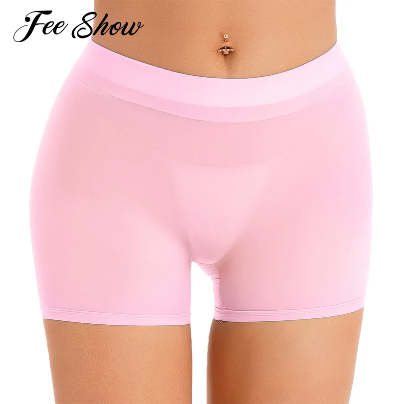 Women Transparent Boxer Underwear Glossy Stretchy Sports Yoga Shorts Bottoms Low Rise Panties Semi See-through Shorts Nightwear
Women Transparent Boxer Underwear Glossy Stretchy Sports Yoga Shorts Bottoms Low Rise Panties Semi See-through Shorts Nightwear