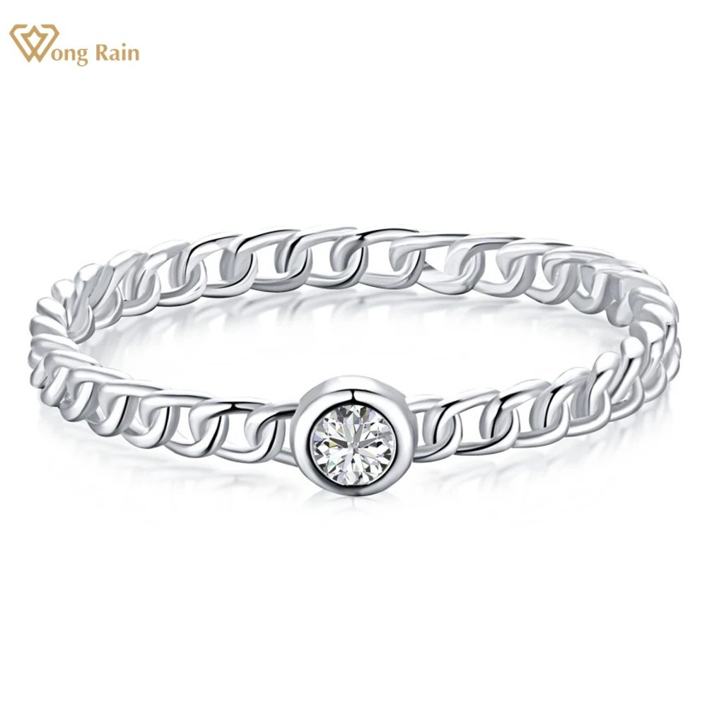 Wong Rain 18K Gold Plated 925 Sterling Silver Round Cut High Carbon Diamond Gemstone Wedding Band Jewelry Fashion Ring Gifts
Wong Rain 18K Gold Plated 925 Sterling Silver Round Cut High Carbon Diamond Gemstone Wedding Band Jewelry Fashion Ring Gifts