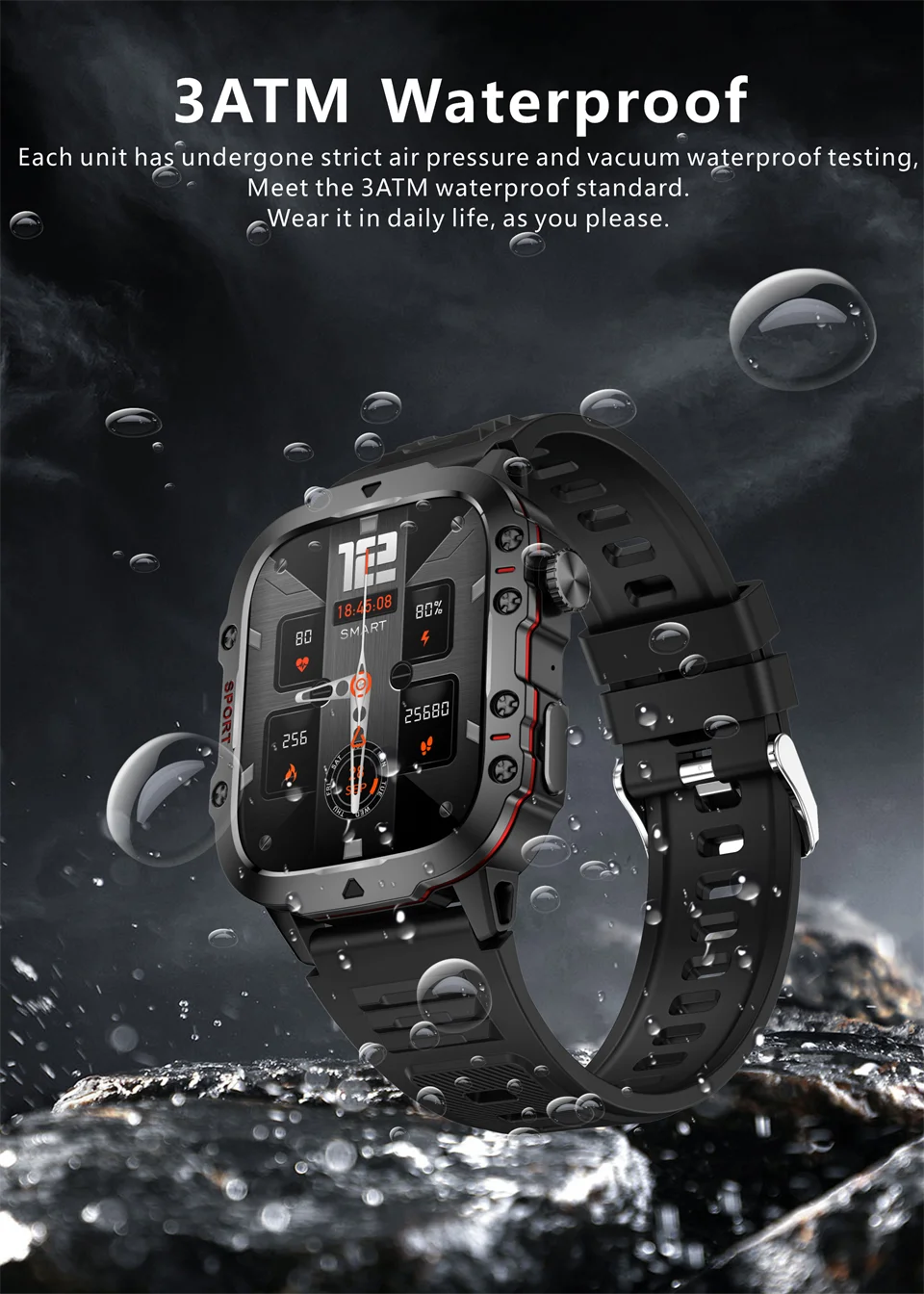 2026 New Rugged Military Smart Watches Men Bluetooth Call Health Monitoring AI Voice Sport Waterproof Smartwatch For Android Men 2026 New Rugged Military Smart Watches Men Bluetooth Call Health Monitoring AI Voice Sport Waterproof Smartwatch For Android Men