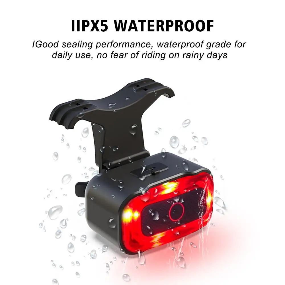 Smart Bike Tail Light Brake Sensing Rear Lights Auto USB Safety on Lights Warning Rechargeable C off Cycling H4A1
Smart Bike Tail Light Brake Sensing Rear Lights Auto USB Safety on Lights Warning Rechargeable C off Cycling H4A1