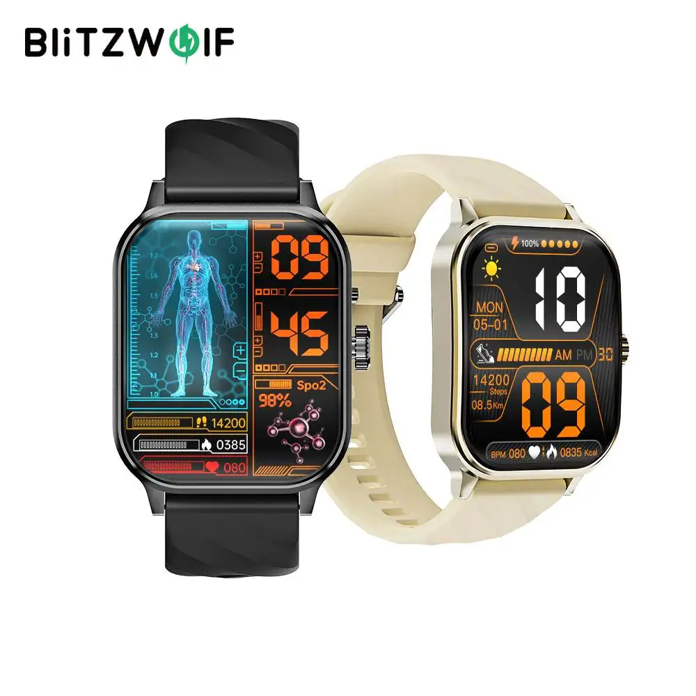 Умные часы BlitzWolf BW-HL5 2,1 дюйма HD 3D с гибкой поверхностью, bluetooth, пульсометром, давлением SpO2
Умные часы BlitzWolf BW-HL5 2,1 дюйма HD 3D с гибкой поверхностью, bluetooth, пульсометром, давлением SpO2