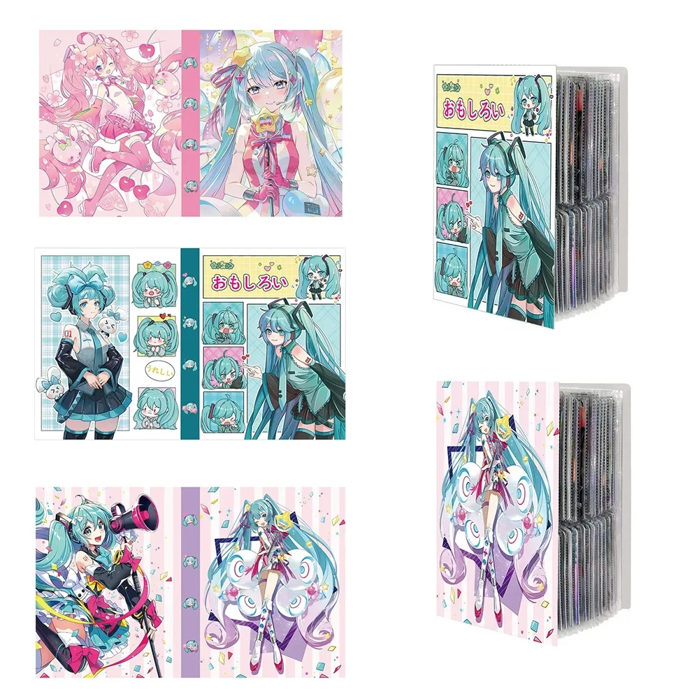 

Hatsune Miku Anime Peripheral 240 Pieces Cartoon Idol Hatsune Miku Card Album Map Letter Folder Binder Notebook Game Collection