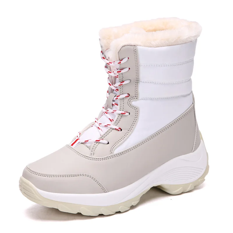 

Cold Resistance -30℃ Waterproof Women Snow Boots Fashion Antiskid Winter Hiking Shoes Size 35-42