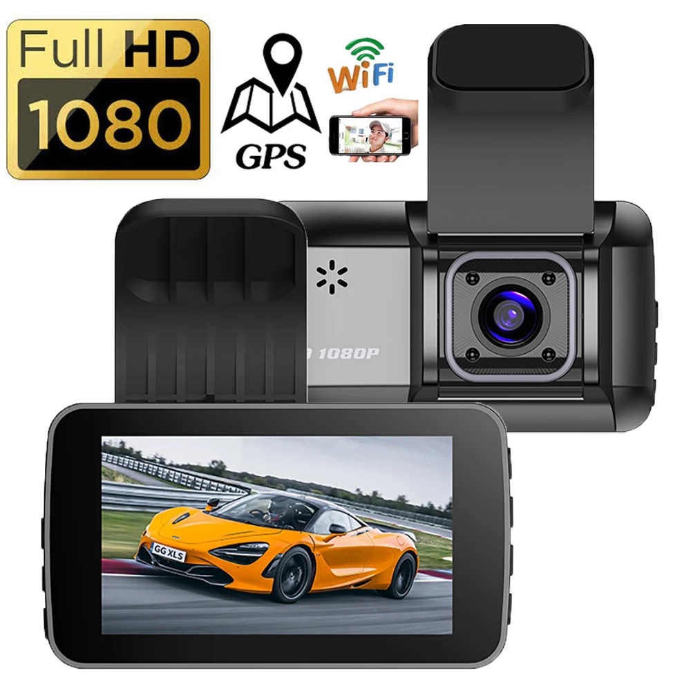 Автомобильный видеорегистратор с WiFi, видеорегистратор 3,0 Full HD 1080P, камера заднего вида, видеорегистратор, Автомобильный видеорегистратор, черный ящик, GPS, автомобильные аксессуары, ночное видение
Автомобильный видеорегистратор с WiFi, видеорегистратор 3,0 Full HD 1080P, камера заднего вида, видеорегистратор, Автомобильный видеорегистратор, черный ящик, GPS, автомобильные аксессуары, ночное видение