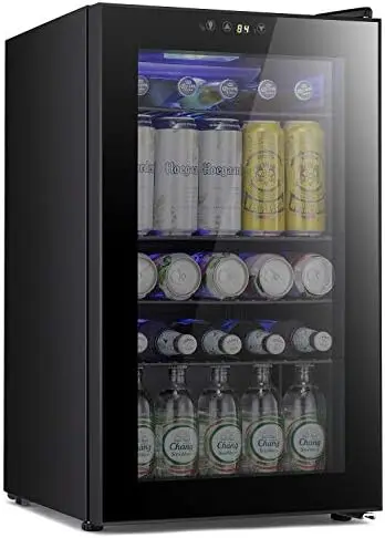 

Мини-холодильник Star-95 может питьевой стандарт, прозрачная передняя стеклянная дверь, маленький сенсорный экран для напитков, пивной бар