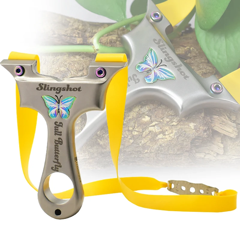 Stainless Steel Colorful Slingshot CNC Cutting Slingshot Rubber Band Catapult High-precision Outdoor Hunting Shooting
Stainless Steel Colorful Slingshot CNC Cutting Slingshot Rubber Band Catapult High-precision Outdoor Hunting Shooting
