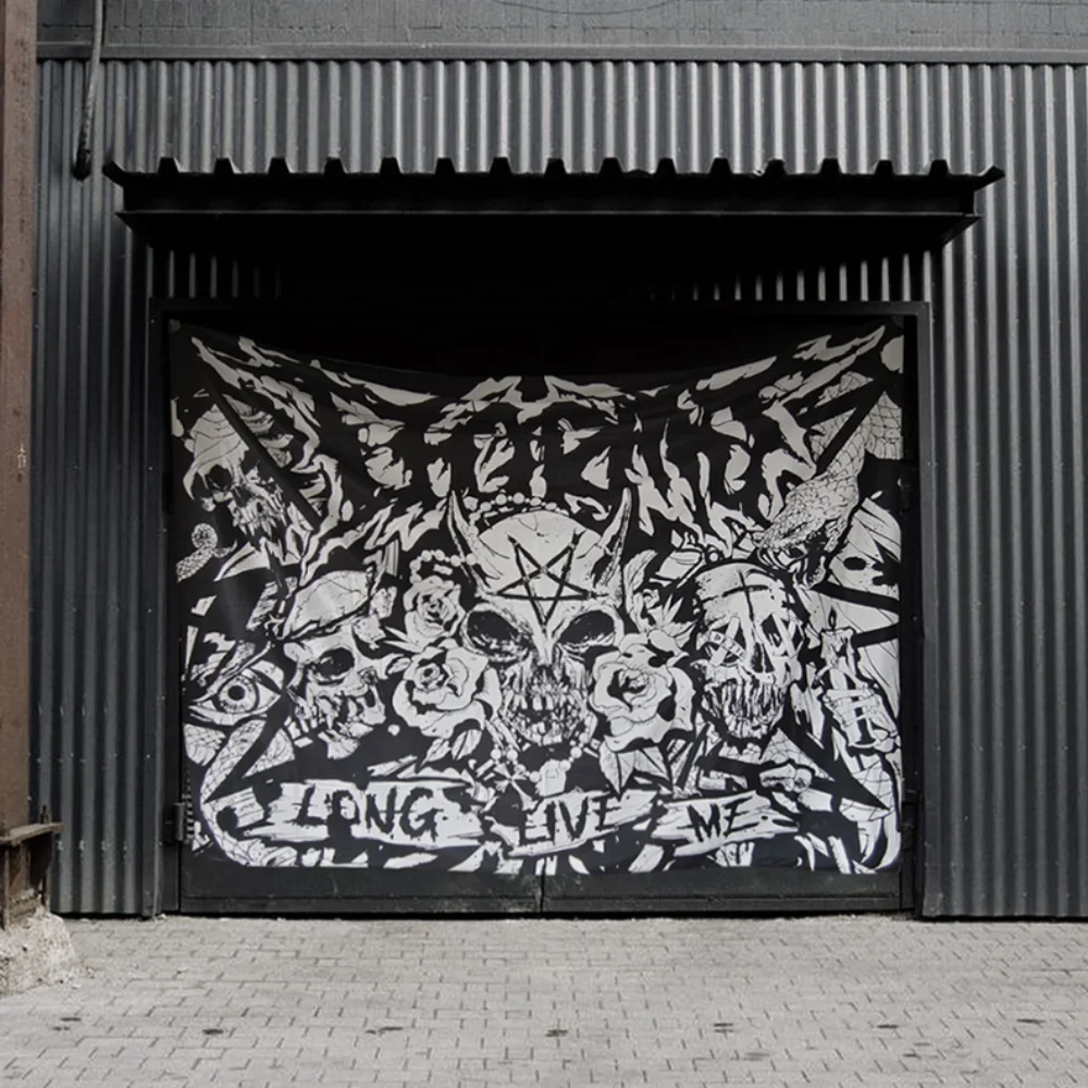 Wall Bad Bloodline Original Dark Series Gothic Skull Rock Hanging Satanic Tattoo Band Background Cloth Street
Wall Bad Bloodline Original Dark Series Gothic Skull Rock Hanging Satanic Tattoo Band Background Cloth Street