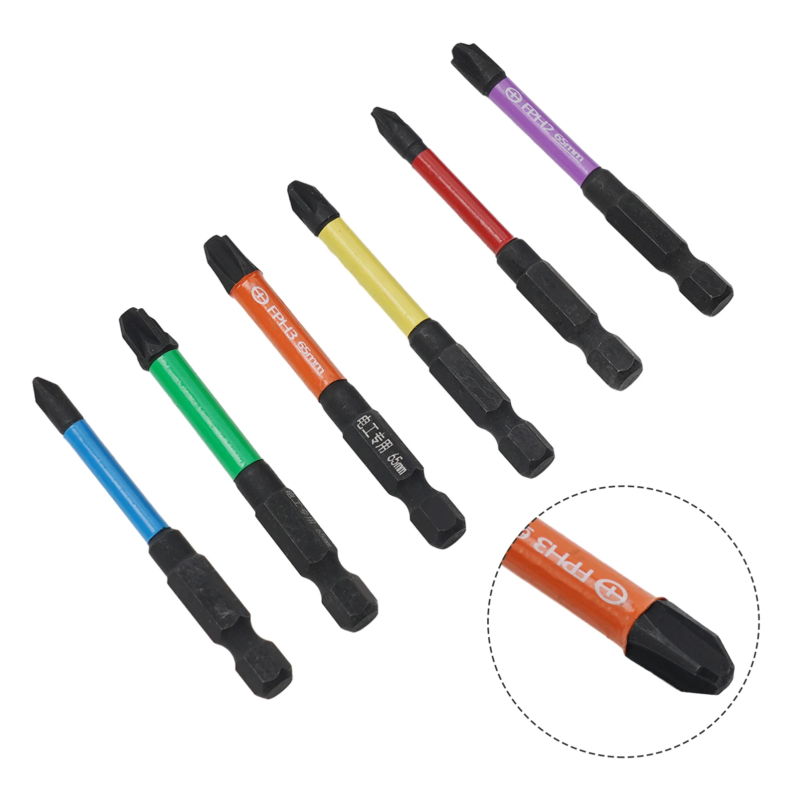 Slotted Cross Screwdriver Bits Rust Proof Set 6pcs Alloy Steel FPH1 FPH3 FPZ3 For Electrician For Socket Switch
Slotted Cross Screwdriver Bits Rust Proof Set 6pcs Alloy Steel FPH1 FPH3 FPZ3 For Electrician For Socket Switch